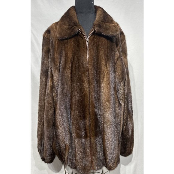 Demi-Buff mink bomber jacket (81304) - Picture 1 of 3